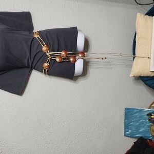 Rare Copper, Brass & Leather Belt O/S